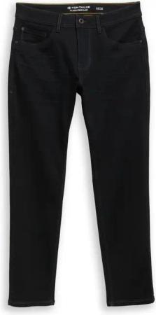 TOM TAILOR Herren TTJOSH REGULAR Jeans mit Stretch, schwarz, Uni, Gr. 33/36