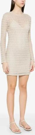 Missoni - Textured Knit Mini Dress - Größe 44 - beige