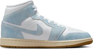 Jordan Aj1 Mid Se Damen Sneaker - Weiß - Größe 44 - Netz/Synthetik