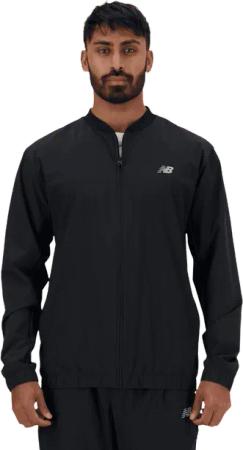 New Balance Stretch Bomber Jacket Herren Jacken - Schwarz - Größe M - Poly Jersey