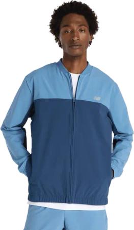 New Balance Stretch Bomber Jacket Herren Jacken - Blau - Größe XL - Poly Jersey