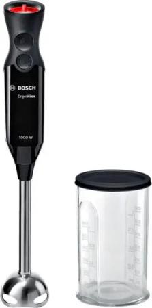 BOSCH Stabmixer "ErgoMixx MS6CB6110, 4 Klingen, 12 Stufen, Turbotaste, schwarz", 1000 W, Mixbecher mit Deckel, ergonom. Griff, Made in Europe