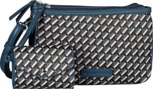 TOM TAILOR Umhängetasche "Xenia", mit raffiniert geometrischen "T" Print des Logos auf dem Taschenkörper