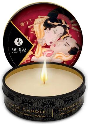 SHUNGA Massagekerze Massagekerze Sparkling Strawberry Wine