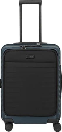 TITAN UPGRADE - 4-Rollen-Kabinentrolley S 55/23 cm mit Vortasche (midnight blue)