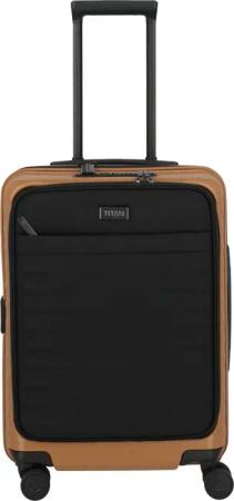 TITAN UPGRADE - 4-Rollen-Kabinentrolley S 55/23 cm mit Vortasche (canyon bronze)