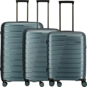 Travelite Air Base - 4-Rollen-Trolley Set 3tlg. erw. (iceblue)