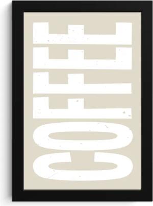 MuchoWow Poster Weiß - Kaffee -