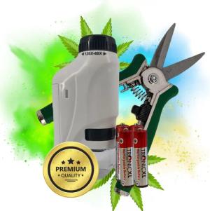 TronicXL Gartenschere Grow Ernte Set Mikroskop