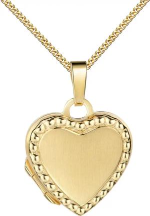 JEVELION Amulett Herz Medaillon aus Gold