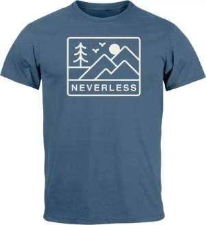 Neverless Print-Shirt Herren T-Shirt Outdoor Grafik