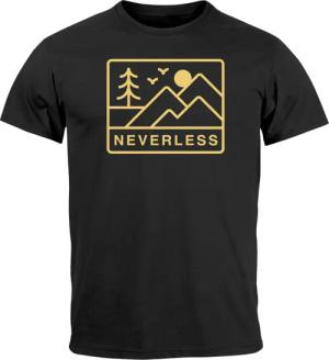 Neverless Print-Shirt Herren T-Shirt Outdoor Grafik