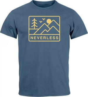 Neverless Print-Shirt Herren T-Shirt Outdoor Grafik