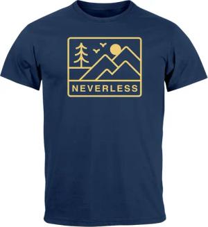 Neverless Print-Shirt Herren T-Shirt Outdoor Grafik