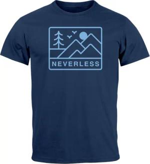 Neverless Print-Shirt Herren T-Shirt Outdoor Grafik
