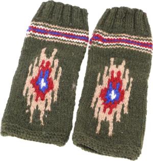 Guru-Shop Haussocken Wollstulpen aus Nepal, Beinstulpen