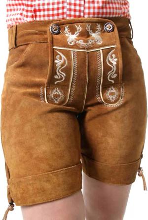Almbock Trachtenlederhose Damen Trachtenlederhose Betty (1-tlg)