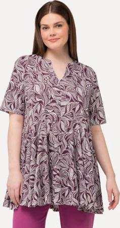 Ulla Popken T-Shirt Longshirt Tunika-Ausschnitt Halbarm