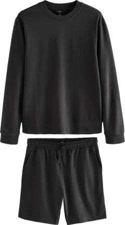 Next Pyjama Sweatshirt und Shorts aus