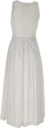 Iceberg - Sleek White Dress With Square Neckline - Größe 40 - weiß
