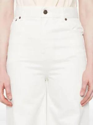 Chloé - High-Waisted Wide-Leg Pants With Five-Pocket Styli - Größe 28 - weiß