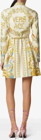 Versace - `Underwater Barocco Foulard` Dress - Größe 40 - bunt