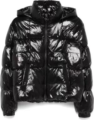 Michael Kors - Hooded High Shine Down Jackets - Größe L - schwarz