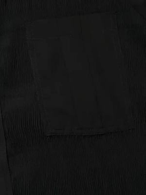 GANNI - Pleated Georgette Shirt Dress - Größe 34 - schwarz