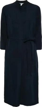 Vince - Band Collar Pullover Dress - Größe XS - blau
