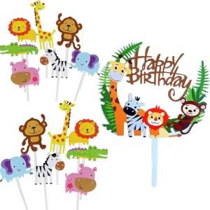 LuxusKollektion Dekohänger Cake Topper Zoo Tiere