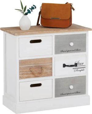 CARO-Möbel Kommode SALVA, Schubladenschrank, kleine Flurkommode