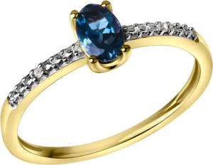 Vivance Fingerring 585/- Gelbgold London Topas