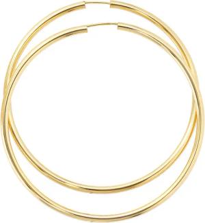 JOBO Paar Creolen, rund 333 Gold