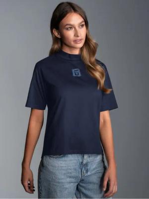 Trigema T-Shirt TRIGEMA T-Shirt mit Stehkragen