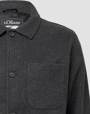 s.Oliver Allwetterjacke Overshirt mit Kentkragen