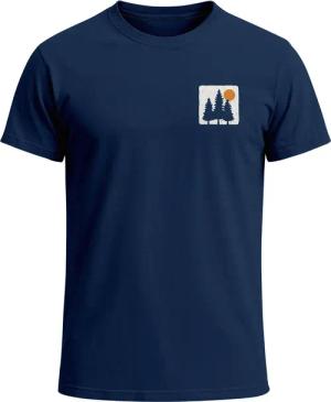 Neverless Print-Shirt Herren T-Shirt mit Wald-Logo