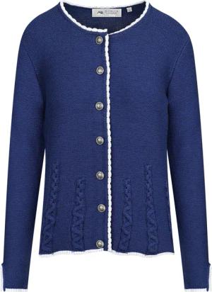 BICALLA Cardigan Trachtenstrickjacke in Dunkelblau (1-tlg)