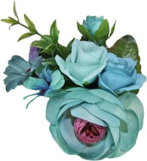 Trachtenland Trachtenhut Anstecknadel mit bunten Blumen