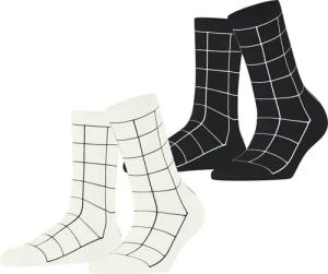 Esprit Socken Sketched Grid 2-Pack (2-Paar)