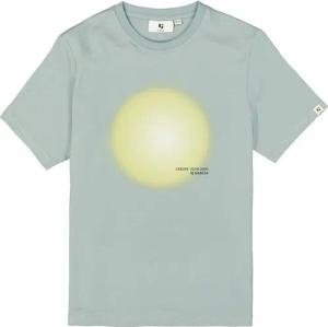 Garcia Print-Shirt Salbeigrünes T-Shirt mit Brustprint