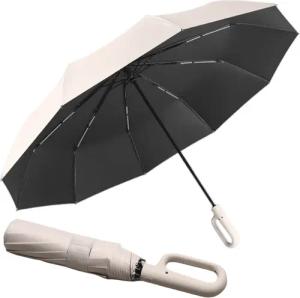 ZEUOPQ Taschenregenschirm Taschenregenschirm Vollautomatischer faltbarer Durchmesser