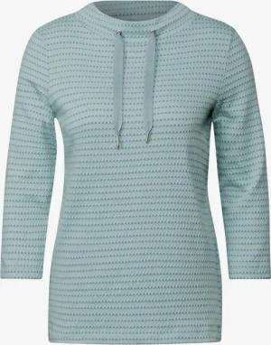 CECIL Rundhalsshirt Two-Tone Strukturshirt (1-tlg)