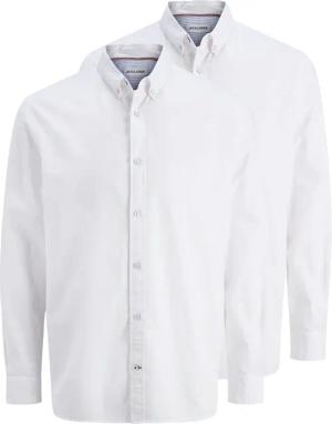 Jack & Jones Langarmhemd "JJOXFORD DETAIL SHIRT LS 2 PACK MP", (Packung, 2 tlg.)