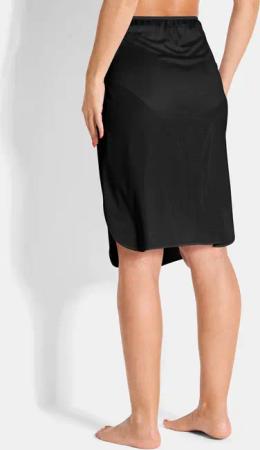 Unterrock in Seiden-Optik - schwarz - Gr. 48 von Goldner Fashion