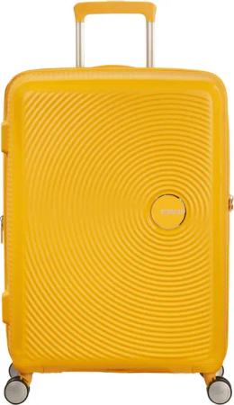 American Tourister Soundbox - 4-Rollen-Trolley 67 cm erw. (gelb)