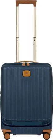 Brics Capri - 4-Rollen-Kabinentrolley mit Vortasche 55 cm (blue)