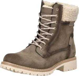 TOM TAILOR Schnürstiefelette "Tom Tailor Stiefelette Lederimitat/Textil"