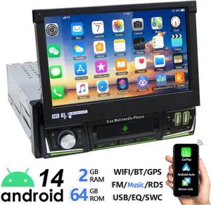ESSGOO 7" Ausziehbarer Screen Android 14