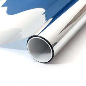 atFoliX Sonnenschutz-Fensterfolie Sonnenschutzfolie Silver 35 Aussen