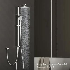 HOMELODY Duschsystem Chrom Regendusche Duschset ohne